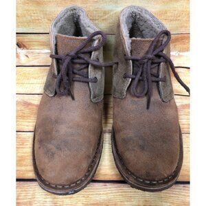 UGG Leighton Tan Brown Suede Lace Ankle Chukka Boots 1014550 Mens 9.5 (u6j)